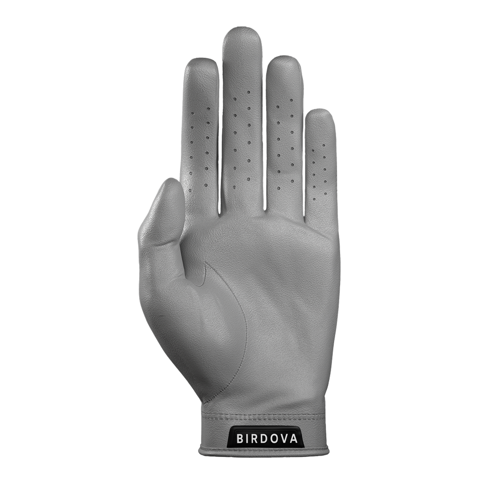 Pigeon Grey Golf Glove palm view by Birdova